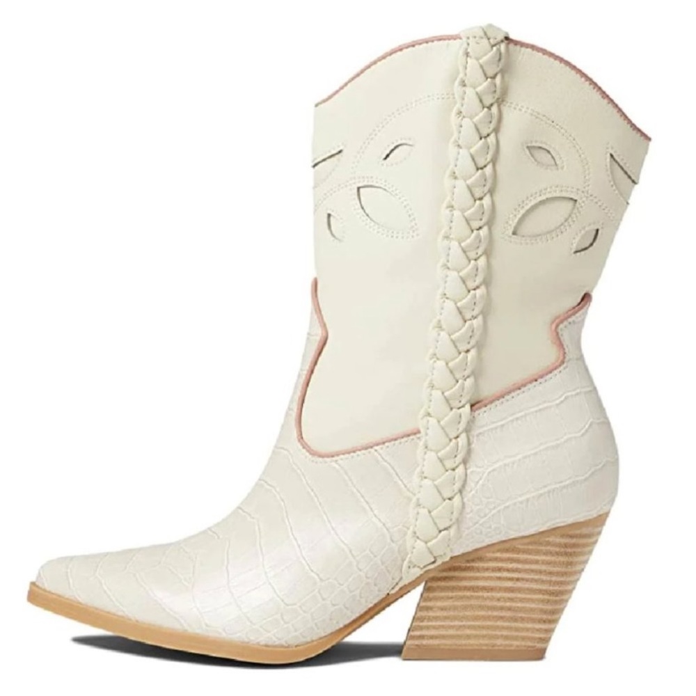 Dolce Vita Cream Ankle Booties